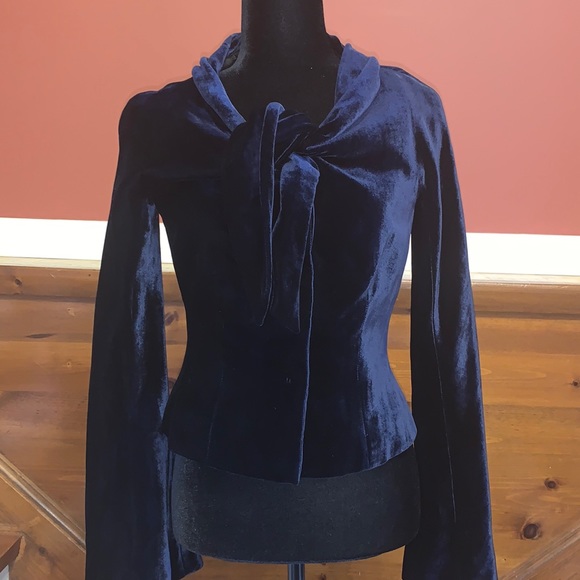Alberta Ferretti Jackets & Blazers - - Alberta Ferretti Velvet Blazer -